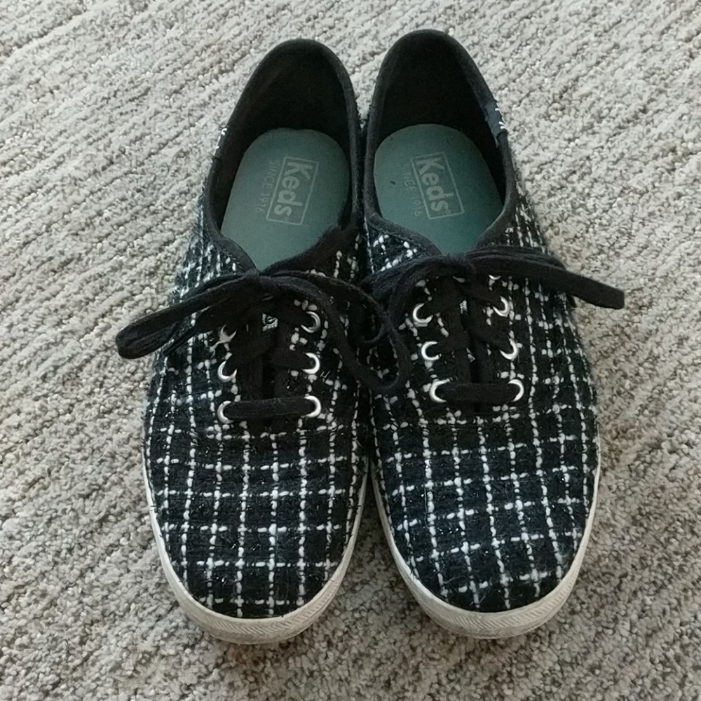 Keds Black and White Checked Shoes! So cute!
